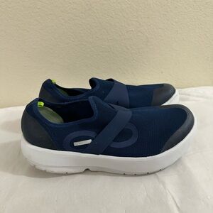 OOFOS Navy Blue Slip-On Sneakers